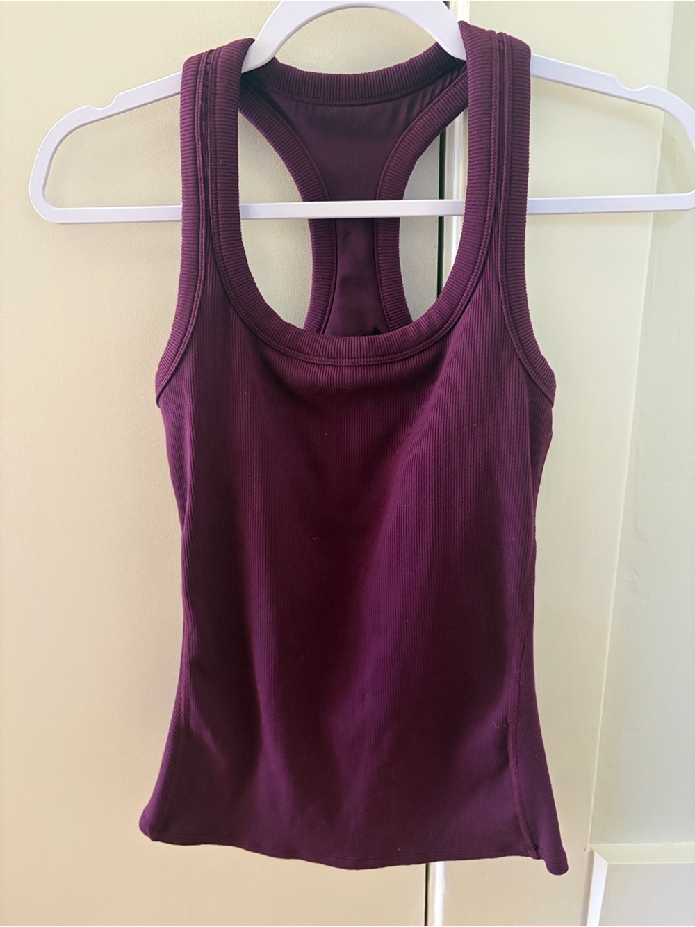 ALO Yoga Ribbed Racerback Tank - Plum - Picture 3 of 5